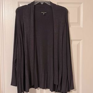 Eileen Fisher, eggplant purple long sleeve cardigan, size large